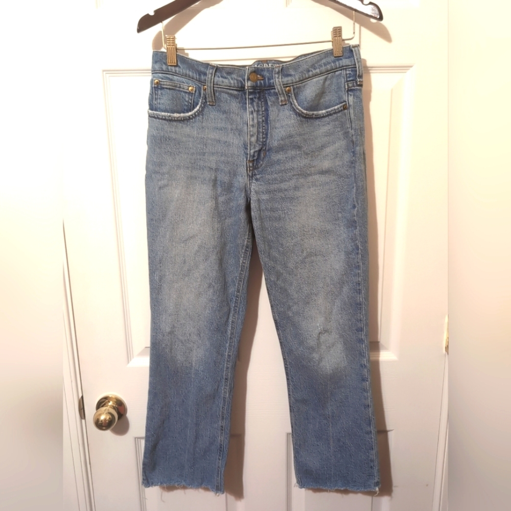 J. Crew 9" Billie Demi Boot‎ Crop Jeans Women's Size 28
